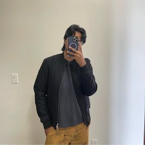 COS men’s blue bomber jacket size SMALL